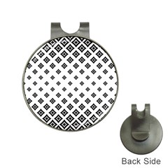 Concentric Halftone Wallpaper Hat Clips With Golf Markers