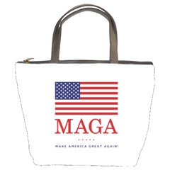 Maga Make America Great Again With Usa Flag Bucket Bag by snek