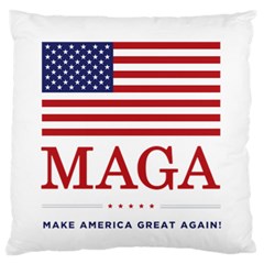 Maga Make America Great Again With Usa Flag Standard Flano Cushion Case (one Side) by snek