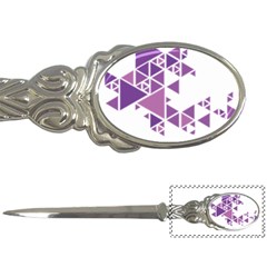 Art Purple Triangle Letter Opener by Mariart