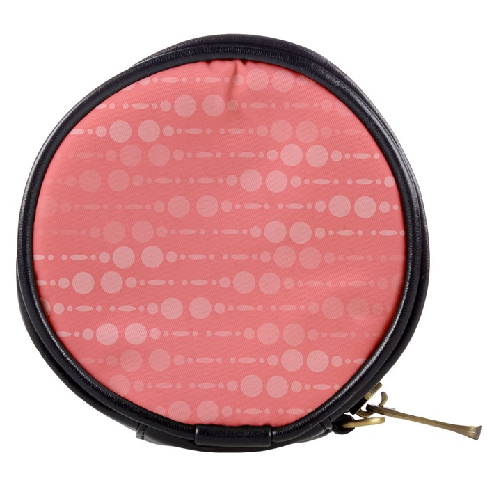 Background Polka Dots Pink Mini Makeup Bag