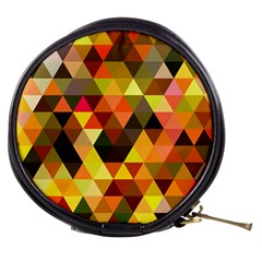Abstract Geometric Triangles Shapes Mini Makeup Bag