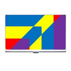 Colorful Red Yellow Blue Purple Business Card Holder