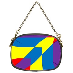 Colorful Red Yellow Blue Purple Chain Purse (two Sides) by Mariart