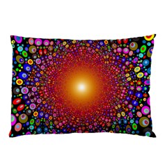 Color Background Structure Lines Polka Dots Pillow Case