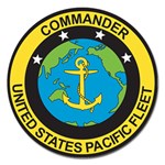 Seal of Commander of United States Pacific Fleet Magnet 5  (Round)