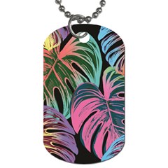 Leaves Tropical Jungle Pattern Dog Tag (two Sides)