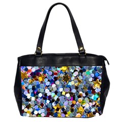 New Years Shimmer - Eco -glitter Oversize Office Handbag (2 Sides) by WensdaiAmbrose