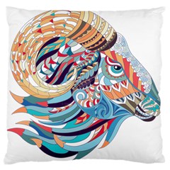 Goat Sheep Ethnic Large Cushion Case (two Sides) by Mariart
