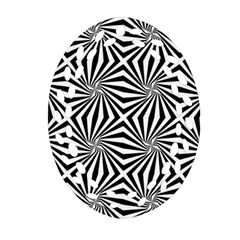Line Stripe Pattern Ornament (oval Filigree)