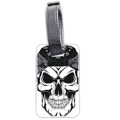 Kerchief Human Skull Luggage Tags (two Sides)