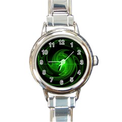 Lines Rays Background Light Round Italian Charm Watch by Mariart