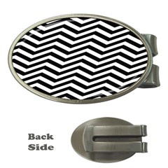 Zigzag Chevron Money Clips (oval)  by Mariart
