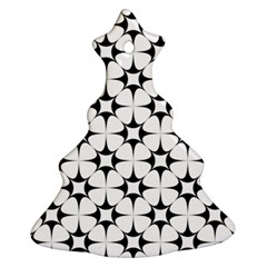 Star Background Christmas Tree Ornament (two Sides)