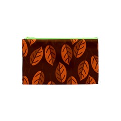Pattern Leaf Plant Cosmetic Bag (xs)