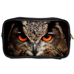 Owl s Scowl Toiletries Bag (one Side) by WensdaiAmbrose