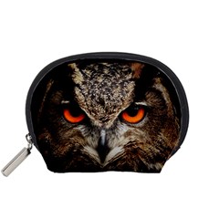 Owl s Scowl Accessory Pouch (small) by WensdaiAmbrose