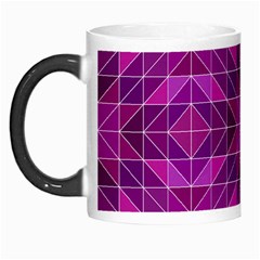 Purple Triangle Pattern Morph Mugs by Alisyart
