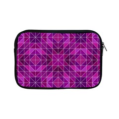 Purple Triangle Pattern Apple Ipad Mini Zipper Cases by Alisyart