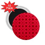 Red Magenta Wallpaper Seamless Pattern 2.25  Magnets (10 pack) 