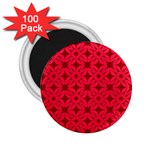 Red Magenta Wallpaper Seamless Pattern 2.25  Magnets (100 pack) 