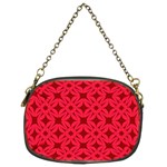 Red Magenta Wallpaper Seamless Pattern Chain Purse (Two Sides)