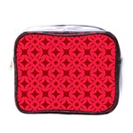 Red Magenta Wallpaper Seamless Pattern Mini Toiletries Bag (One Side)