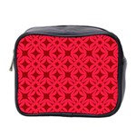 Red Magenta Wallpaper Seamless Pattern Mini Toiletries Bag (Two Sides)