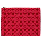 Red Magenta Wallpaper Seamless Pattern Cosmetic Bag (XXL)
