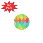 Low Poly Triangles 1  Mini Buttons (100 pack) 