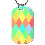 Low Poly Triangles Dog Tag (One Side)