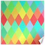 Low Poly Triangles Canvas 12  x 12 