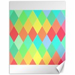 Low Poly Triangles Canvas 12  x 16 