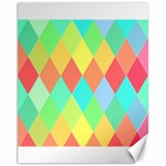Low Poly Triangles Canvas 11  x 14 
