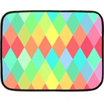 Low Poly Triangles Double Sided Fleece Blanket (Mini) 