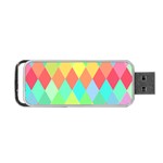 Low Poly Triangles Portable USB Flash (Two Sides)