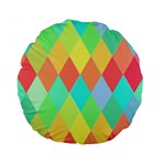 Low Poly Triangles Standard 15  Premium Flano Round Cushions