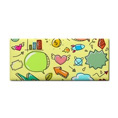 Cute Sketch Child Graphic Funny Hand Towel by Pakrebo