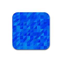 Pattern Halftone Geometric Rubber Square Coaster (4 Pack)  by Alisyart