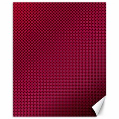 Red Black Pattern Background Canvas 11  X 14 