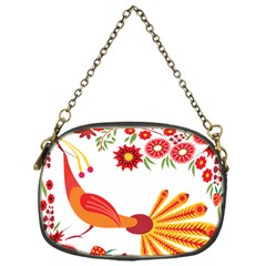 Peacock Pattern Chain Purse (one Side) by Mariart