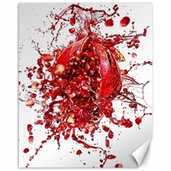 Red Pomegranate Fried Fruit Juice Canvas 11  X 14  by Mariart