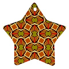 Geometry Shape Retro Trendy Symbol Ornament (star) by Pakrebo