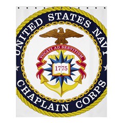 Seal Of United States Navy Chaplain Corps Shower Curtain 60  X 72  (medium)  by abbeyz71