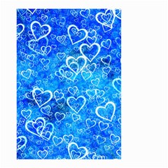 Valentine Heart Love Blue Small Garden Flag (two Sides)