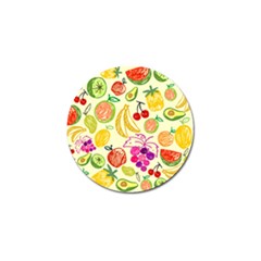 Seamless Pattern Fruit Golf Ball Marker by Mariart