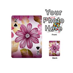 Star Flower Playing Cards 54 (mini) by Mariart