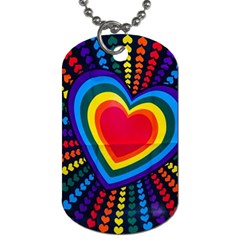 Rainbow Pop Heart Dog Tag (one Side) by WensdaiAmbrose