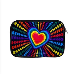 Rainbow Pop Heart Apple Macbook Pro 15  Zipper Case by WensdaiAmbrose