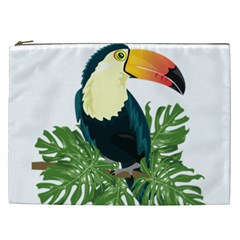 Tropical Birds Cosmetic Bag (xxl)